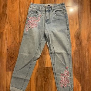 Primark Embroidered Mom Jeans